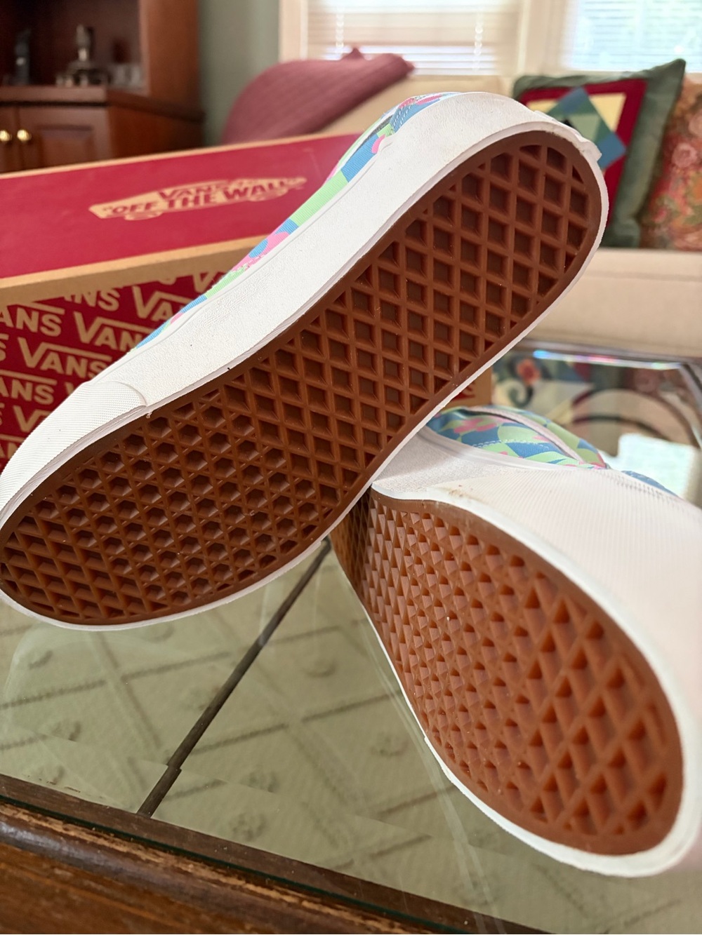 Vans Multicolor Canvas Low-Top Sneakers - Picture 6 of 6